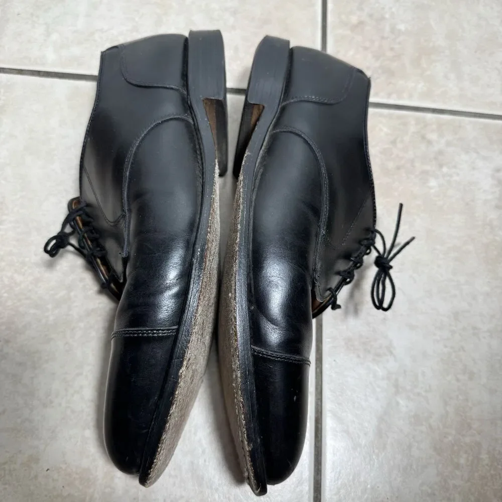 Allen Edmonds Cortland Men's Dress Shoes Size 10 3E Cap Toe Black Leather Oxford